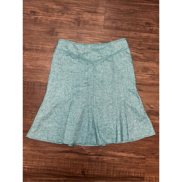 Ann Taylor LOFT Heather Blue A-Line Wool Blend Pencil Skirt, Sz 10 - Picture 1 of 7